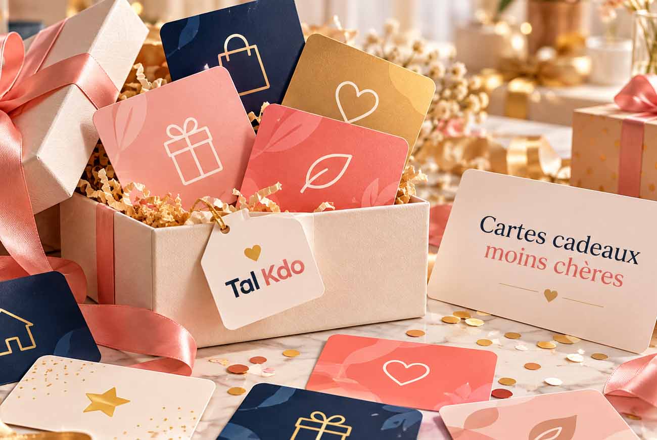 Cartes cadeaux moins cheres en ligne